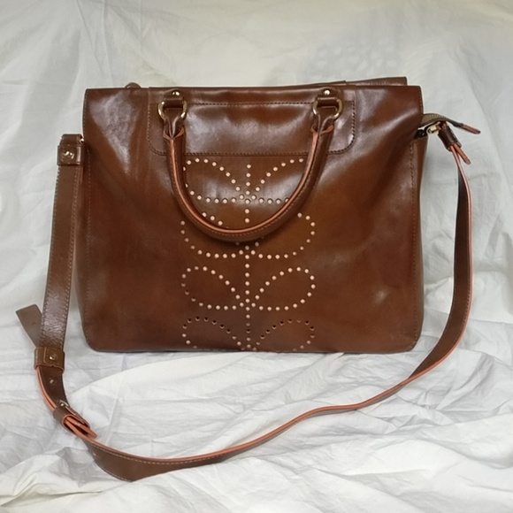 Orla Kiely Handbags - Orla Kiely Ella Leather Handbag